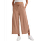 👖Women's Casual Wide-Leg Crop Pants – Breathable Soft Fabric, Deep Pockets, Elastic Drawstring Waist – Flattering Relaxed Fit for Daily Wear (S-2XL, 5 Colors)