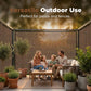 🌿 UV-resistant, breathable, cooling, high-quality woven sunshade
