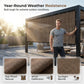 🌿 UV-resistant, breathable, cooling, high-quality woven sunshade