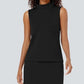 💥Up to 50% off ！Women’s 2-Piece Tank Top & Mini Skirt Set 👗 – Breathable Stretch Activewear, Flattering Fit, S-2XL, for Gym, Lounge & Summer Outings