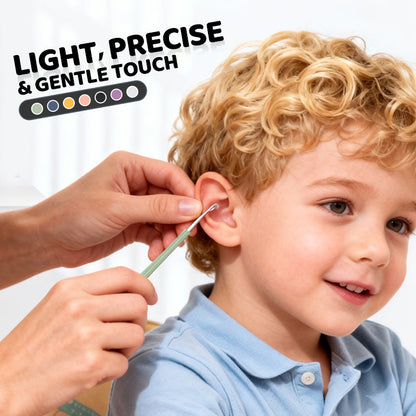 Stainless Steel Ear Picks 6-Piece Set with Storage Tube