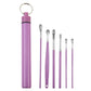 Stainless Steel Ear Picks 6-Piece Set with Storage Tube