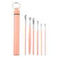 Stainless Steel Ear Picks 6-Piece Set with Storage Tube