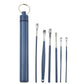 Stainless Steel Ear Picks 6-Piece Set with Storage Tube