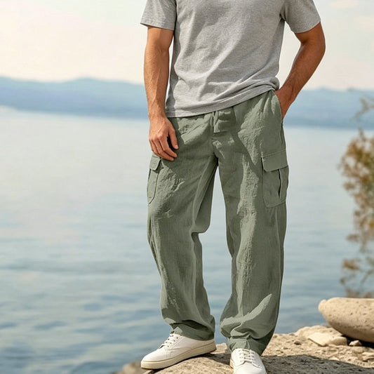 🎁2026 New Arrivals 50% OFF💥Men's Cotton Linen Cargo Pants
