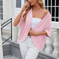 Soft casual half sleeve cardigan for women