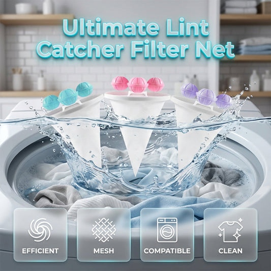🧺✨ 50% OFF! Floating Lint Catcher for Washing Machine – Traps Lint, Hair & Debris for Cleaner Laundry 🧼👕