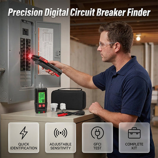 ⏳Time-Limited Special⏰Digital Circuit Breaker Finder and Outlet Tester Kit