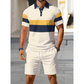 📢📢49% OFF !! ⏰Men's Two-Piece Shirt and Shorts Set – Digital Print, Athletic Fit, Wrinkle Resistant ✨