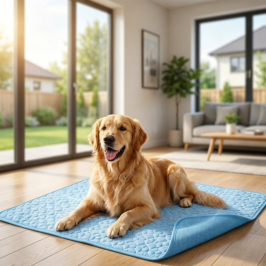 🧊⚡ Summer Sale! No-Water Pet Cooling Mat – Breathable Oxford Fabric, Fits Any Bed/Crate