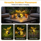 🌞🌜Hanging Solar Bee Light – Warm Amber Glow, Flicker-Free, Perfect for Garden Parties, Camping, or Kids’ Rooms – Spread Joy Day and Night