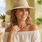 🏆LAST DAY 50% OFF：ONLY £12.99!!💥☀️Women’s Foldable Knit Fedora Sun Hat👒Breathable Lightweight Packable Wide Brim Beach Sun Hat✨