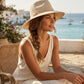 🏆LAST DAY 50% OFF：ONLY £12.99!!💥☀️Women’s Foldable Knit Fedora Sun Hat👒Breathable Lightweight Packable Wide Brim Beach Sun Hat✨