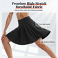 Women's High Waisted Plus Size Tennis Skirt with Pockets