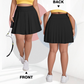 Women's High Waisted Plus Size Tennis Skirt with Pockets