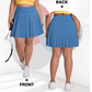 Women's High Waisted Plus Size Tennis Skirt with Pockets