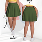 Women's High Waisted Plus Size Tennis Skirt with Pockets
