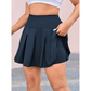 Women's High Waisted Plus Size Tennis Skirt with Pockets
