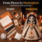 💀🧵 Skeleton bride craft kit – complete, detailed, perfect for Halloween decor!