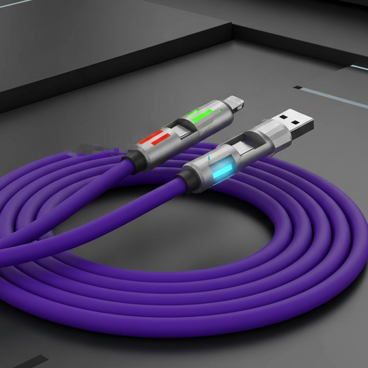 🔥Last Day Sale: £2.99: £2.99，Loss-Leading Promotions🔥4-in-1 LED Light Up Charging Cable
