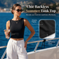 Women Backless Slim Fit Tank Top Summer Sleeveless Crop Vest
