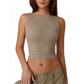 Women Backless Slim Fit Tank Top Summer Sleeveless Crop Vest