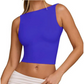 Women Backless Slim Fit Tank Top Summer Sleeveless Crop Vest