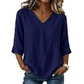 Trending Now⭐👚 Flowy V-Neck Top with Breezy Silhouette