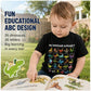 🦖 Hot Sale 50% OFF ✨ Kids Dinosaur Alphabet Graphic T-Shirt – Fun & Comfortable Everyday Wear
