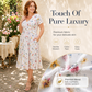 😍 2026 NEW SALE – 50% OFF 🌸 Women's V-Neck Floral Print Dress with Twist Waist – Elegant & Flattering Summer Dress ✨