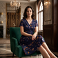 😍 2026 NEW SALE – 50% OFF 🌸 Women's V-Neck Floral Print Dress with Twist Waist – Elegant & Flattering Summer Dress ✨