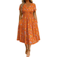 😍 2026 NEW SALE – 50% OFF 🌸 Women's V-Neck Floral Print Dress with Twist Waist – Elegant & Flattering Summer Dress ✨
