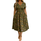 😍 2026 NEW SALE – 50% OFF 🌸 Women's V-Neck Floral Print Dress with Twist Waist – Elegant & Flattering Summer Dress ✨