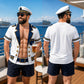 🔥🎁 New Arrival – 50% OFF ⚓ Men's Navy Muscle Print T-Shirt – Bold Military Style & Fun Casual Wear 💪