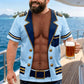 🔥🎁 New Arrival – 50% OFF ⚓ Men's Navy Muscle Print T-Shirt – Bold Military Style & Fun Casual Wear 💪