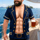 🔥🎁 New Arrival – 50% OFF ⚓ Men's Navy Muscle Print T-Shirt – Bold Military Style & Fun Casual Wear 💪