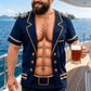 🔥🎁 New Arrival – 50% OFF ⚓ Men's Navy Muscle Print T-Shirt – Bold Military Style & Fun Casual Wear 💪