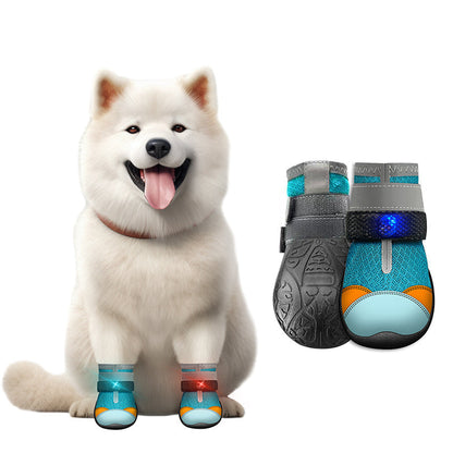 ⏳ Limited-Time 50% OFF 🐶 Breathable Mesh Dog Shoes with Luminous Design – Lightweight & Comfortable Paw Protection ✨