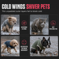 Warm Winter Dog Coat Color Block Padded Pet for Small Medium and Large Dogs and Cats