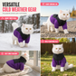 Warm Winter Dog Coat Color Block Padded Pet for Small Medium and Large Dogs and Cats